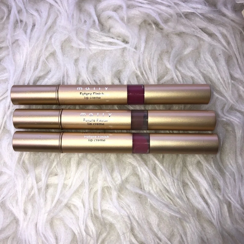 MALLY Future Finish Lip Cream Trio Lipstick Lipgloss Set of 3